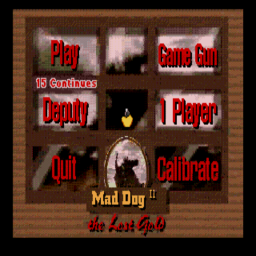 Mad Dog McCree II - The Lost Gold (U) Title Screen